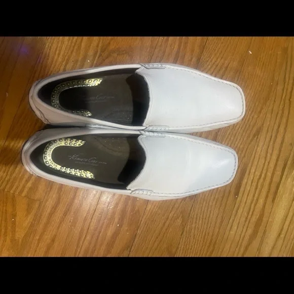 NWB Kenneth Cole ‘Drive Home’ Men's White Loafers Sz 10 - Picture 10 of 10